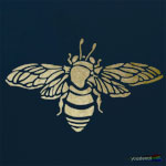 Bumble bee stencil ST2