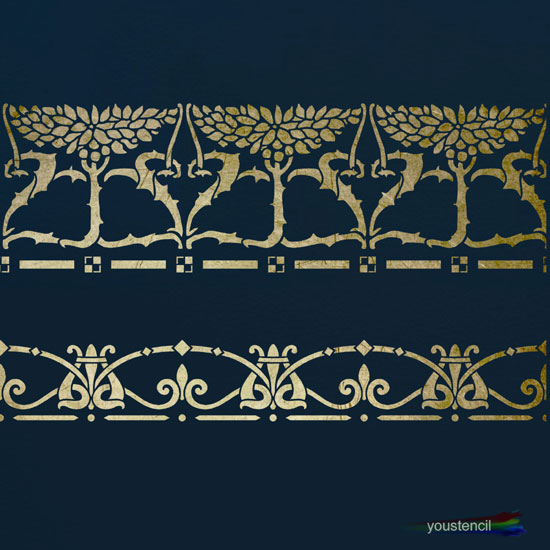 Decorative Border Stencil: ST18