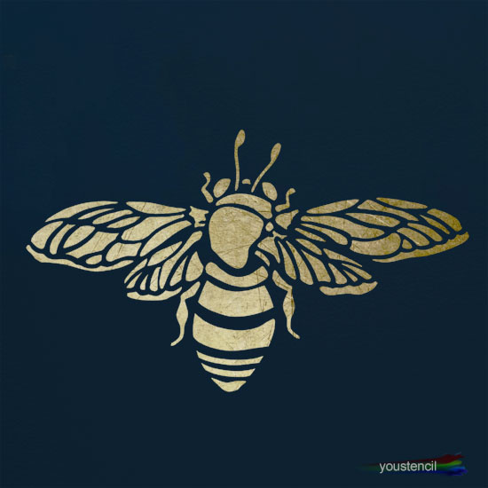 Bumble Bee Stencil: ST2