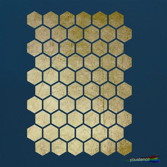 Honeycomb Stencil: ST25