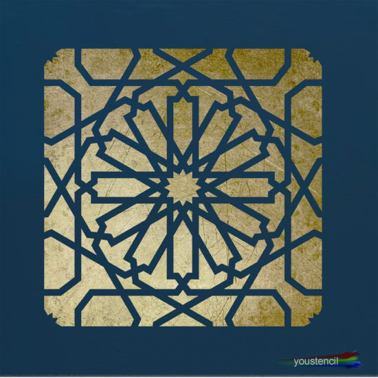 Moroccan 
      Tile Stencil #5: ST27