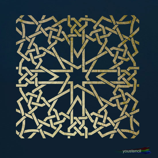 Moroccan Tile Stencil :ST28R