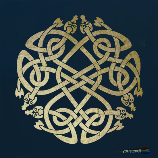 Celtic Knot Stencil: ST3