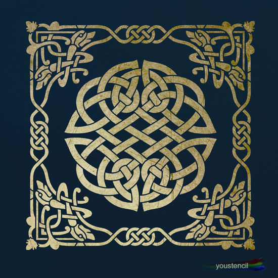 Celtic Tile Stencil: ST5