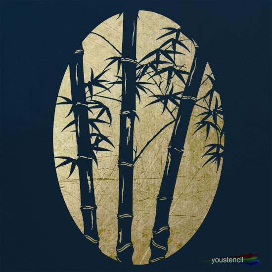 Bamboo 
      Stencil #3: ST6