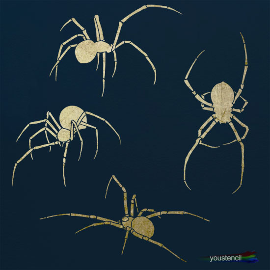 Spiders Stencil ST67