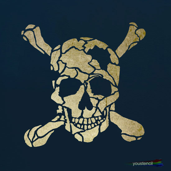 Skull Stencil: ST78