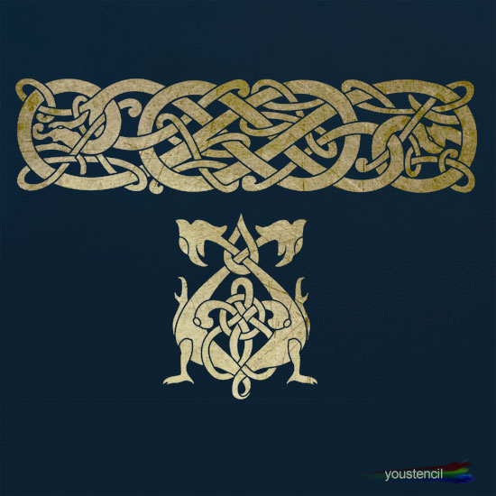 Celtic Knot Stencil: ST87