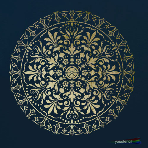 Large Victotian Mandala stencil ST91